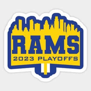 Rams 2023 Playoffs Sticker